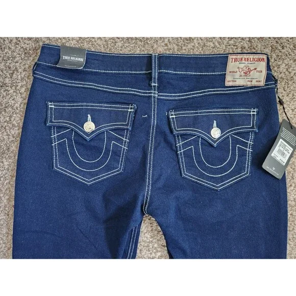 TRUE RELIGION Women's  Jeans “JOEY" Low Rise Flare Size 31 Retail *NWT* - Picture 4 of 7